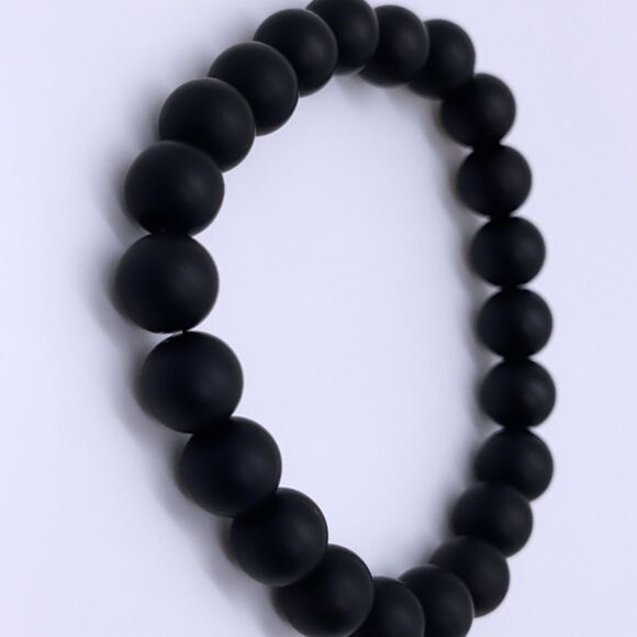NWT Wool + Pepper Co. Matte Black Bracelet - Picture 3 of 5